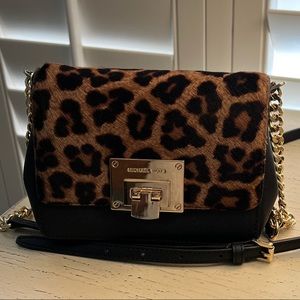 Michael Kors Tina Genuine Calf-hair Crossbody